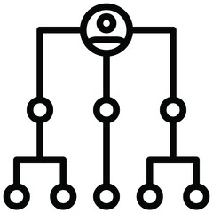 Organization icon for graphic design job application website report and other design job