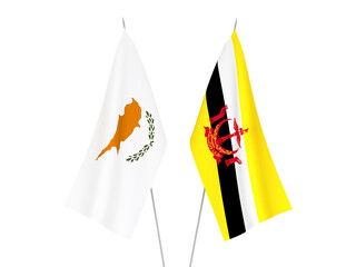 Brunei and Cyprus flags
