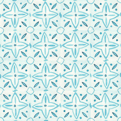 scandinavian tiles with abstract geometric pattern in the form of a star, set of different shades of tiles, illustration in watercolor