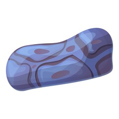 Asteroid earth icon. Cartoon of asteroid earth vector icon for web design isolated on white background