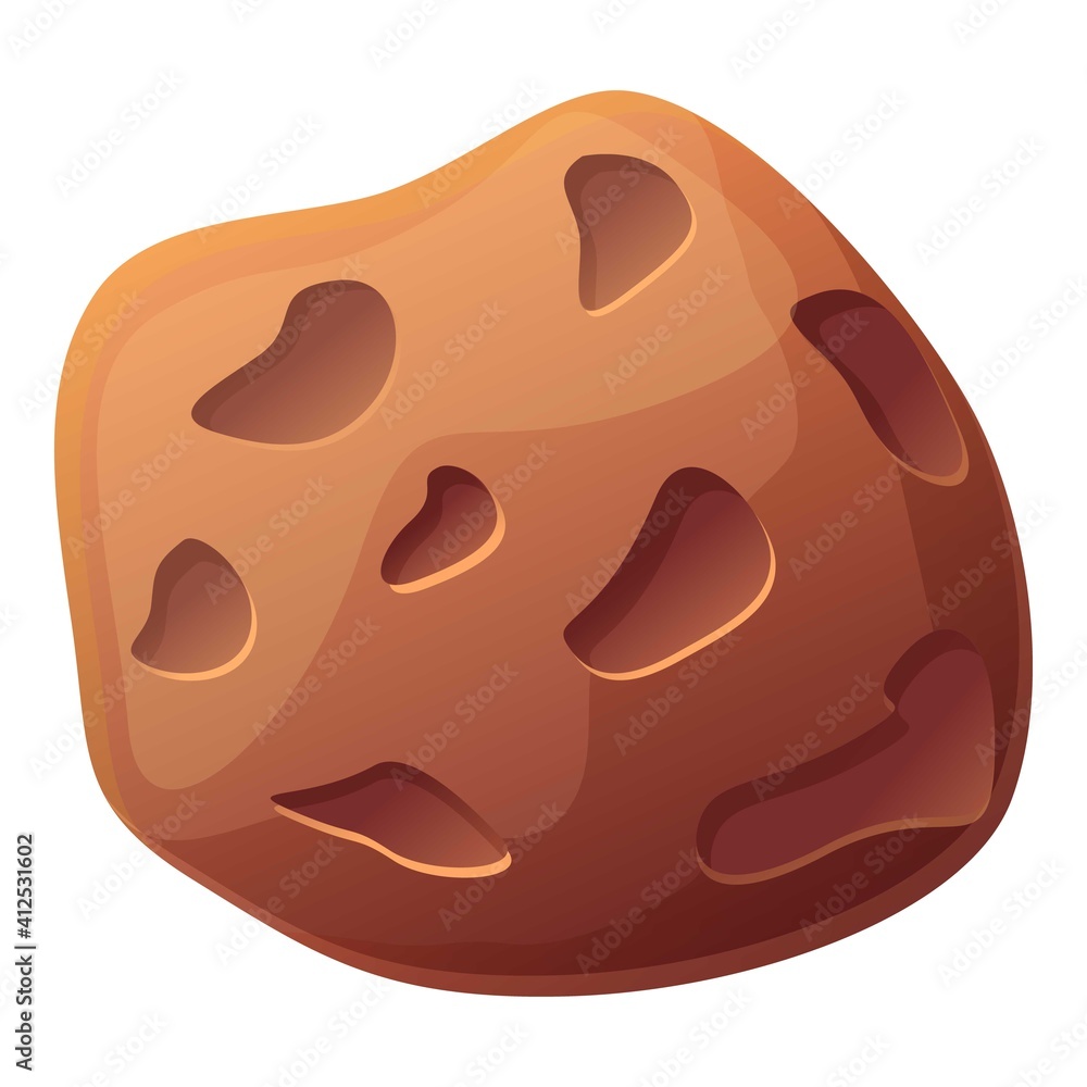 Aufkleber asteroid orbit icon. cartoon of asteroid orbit vector icon for web design isolated on white backgrou