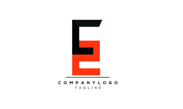 Abstract Letter Initial C2 or 2C Vector Logo Design Template.