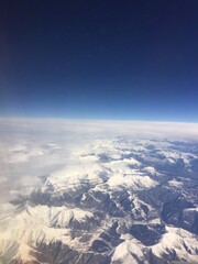 cielo, nube, montagna, nieve, nube, azul, montagna, paisaje, de invierno, alpes, impresiones,...