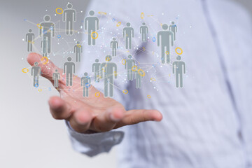 conference Digital Network and data concept