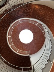 espiral, escalera, escalones, arquitectura, escalones, escalera, grada, metal, circunferencia,...