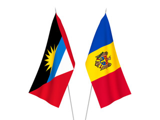 Antigua and Barbuda and Moldova flags