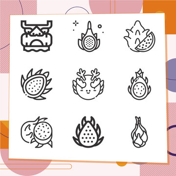 Simple set of 9 icons related to unpleasant woman