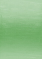 Green ink and watercolor texture on white paper background. Gradient paint strokes and decalcomania effect. Hand-painted gouache abstract image. Mess on the canvas.