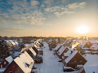 Luftaufnahme von Saerbeck in Deutschland
