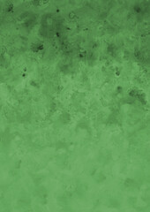 Green ink and watercolor texture on white paper background. Gradient paint strokes and decalcomania effect. Hand-painted gouache abstract image. Mess on the canvas.