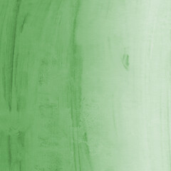 Green ink and watercolor texture on white paper background. Gradient paint strokes and decalcomania effect. Hand-painted gouache abstract image. Mess on the canvas.