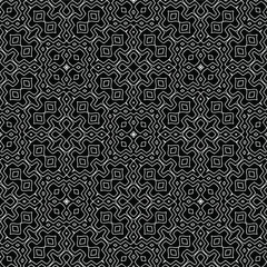 Geometric vector pattern with triangular elements. Seamless abstract ornament for wallpapers and backgrounds. Black and white colors.