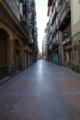 Naklejka na ściany i meble Street in the old town of Bilbao