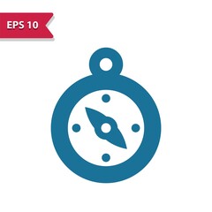 Compass - Navigation Icon. Professional pixel-aligned icon in glyph style.