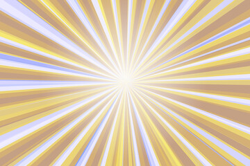 Pop art colorful comics book magazine cover. Striped rainbow background. Cartoon funny retro pattern strip mock up. Vector halftone illustration. 90-s style. Sunburst, starburst shape.