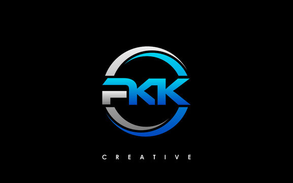 PKK Letter Initial Logo Design Template Vector Illustration