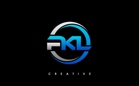 PKL Letter Initial Logo Design Template Vector Illustration