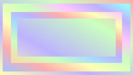 An abstract multicolored gradient border background image.