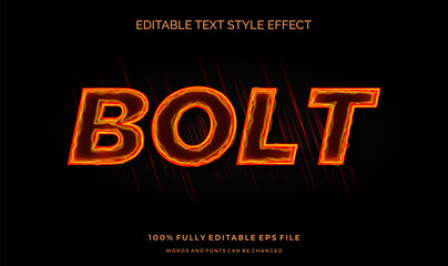neon flame text style effect. editable font vector file