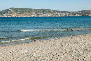 Sandstrand bei Pigadia, Insel Karpathos, Dodekanes, Griechenland