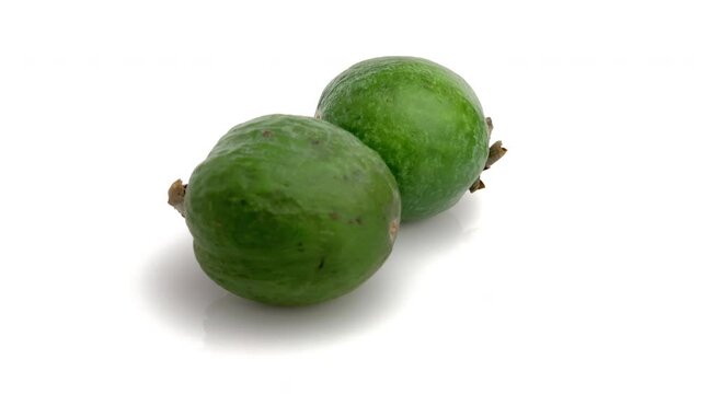 feijoa isolated on white background