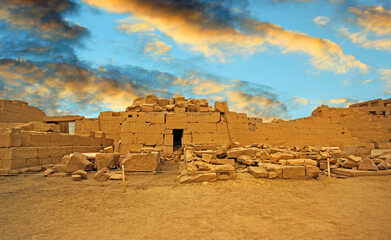 Anscient Temple of Karnak in Luxor - Ruined Thebes Egypt