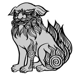 狛犬のイラスト