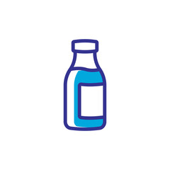 milk bottle icon vector design trendy