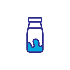 milk bottle icon vector design trendy