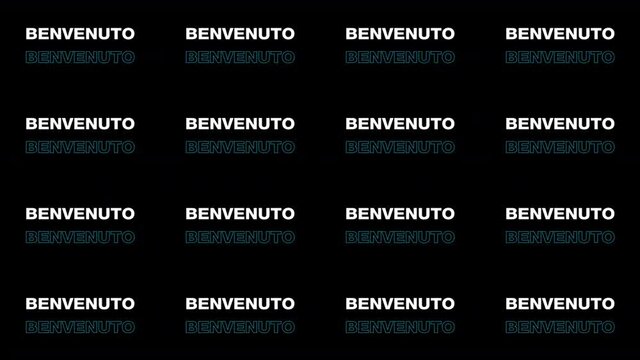 Benvenuto words loop