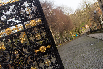 Cementerio, Cemetery o Graveyard de la ciudad de Glasgow en el pais de Escocia o Scotland