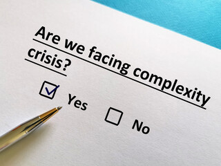 Questionnaire about crisis
