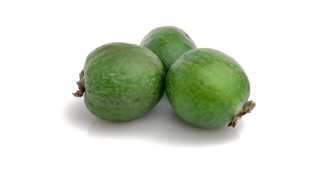 feijoa isolated on white background