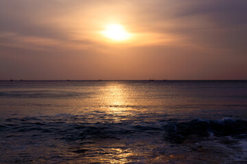 Obraz premium Sunset over the ocean, Spain