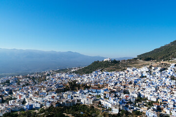 Blue Town under Blue Sky, Chefchaouen, Morocco.