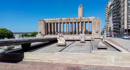 National Monument a la Bandera in the city of Rosario, Santa Fe Province, Argentina is one of the tourist spots of the city and photo captured with selective focus