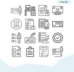 Simple set of errors related lineal icons.