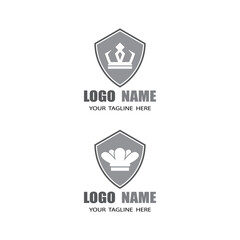 Crown Logo Template vector icon illustration design