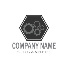 Gear Logo Template vector icon illustration design