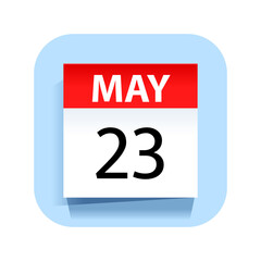 May 23. Calendar Icon. Vector Illustration