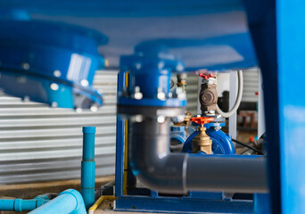 Factory water supply system control valve.