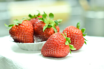 strawberries in a bowl