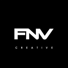 FNV Letter Initial Logo Design Template Vector Illustration