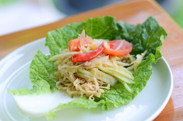 papaya salad whit vegetable