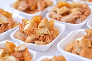 fried tufu whit corn