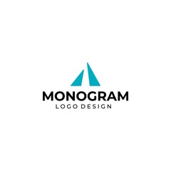 Modern and clean logo about the letter A with geometric lines.
EPS 10, Vector.
