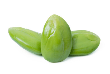 Sato seeds  isolated on white background