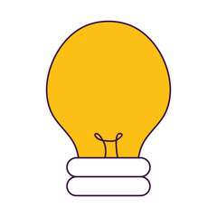 bulb light icon, colorful design