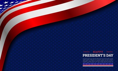 Happy President's Day. Celebration background design template. It is suitable for posters, banners, flyers, advertising, etc. Vector illustration