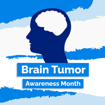 Brain Tumor Awareness Month Banner For Social Media Post, Vector